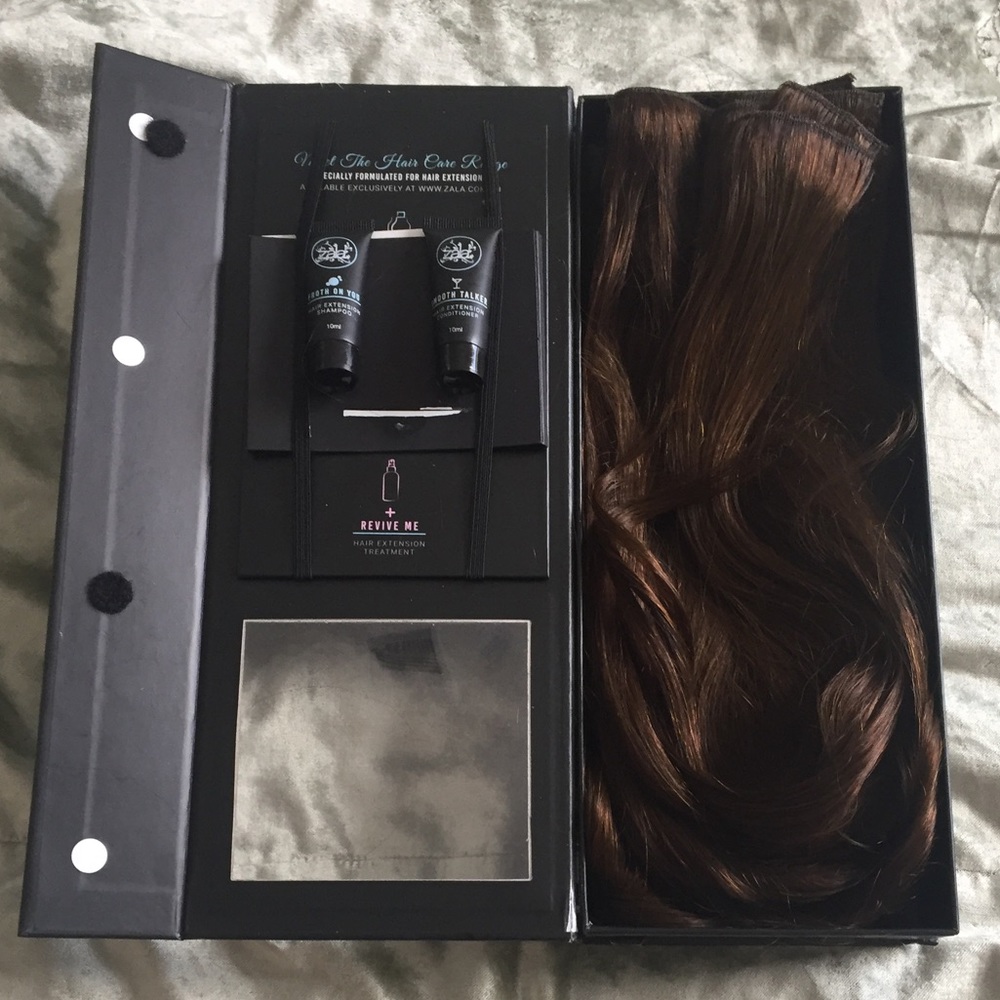 ZALA Hair Extensions in Rich Mocha Brown 20”